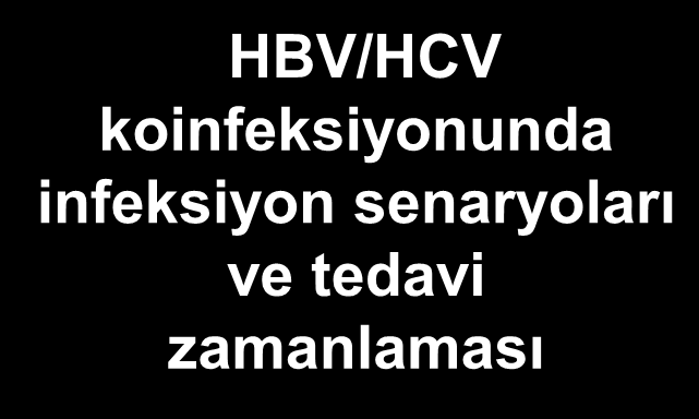 HBV+HCV HBV+HCV ile temas teması HCV HCV ile teması HBV ile temas HBV teması Ġnfeksiyon Ġnfekte olunmamış yok HBV Kronik kronik infeksiyon hepatit B HCV Kronik kronik infeksiyon hepatit C