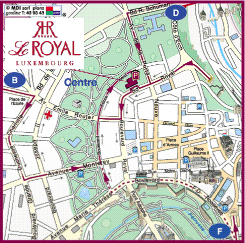 OTEL BİLGİLERİ Le Royal Hotel Adres : 12 Boulevard Royal, 2449 Luxembourg Tel : +352 24 16 16 1 E-mail :