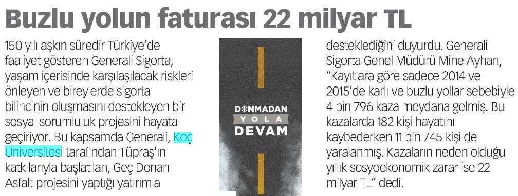 PARA [ Dergiler ] BUZLU YOLUN FATURASI 22 MİLYAR Yayın