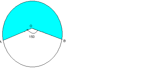90)Şekilde 0 merkezli,8cm yarıçaplı daire çizilmiştir.m(aob)=0 0 kaçcm 2 dir? ise taralı alan 2 a) π b)6 π c)0 π d) 9) Yarıçapı cm, yüksekliği cm olan silindirin hacmi kaç cm tür?
