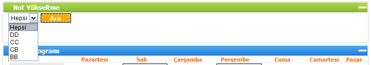 ÇAP(Çift Anadal Programı) ve YDP(Yan Dal Programı) na kayıtlı olan öğrenciler; bu programa ait alacakları seçmeli dersleri Seçmeli Ders Arama alanından arattıktan sonra dersin sağ tarafında yer alan