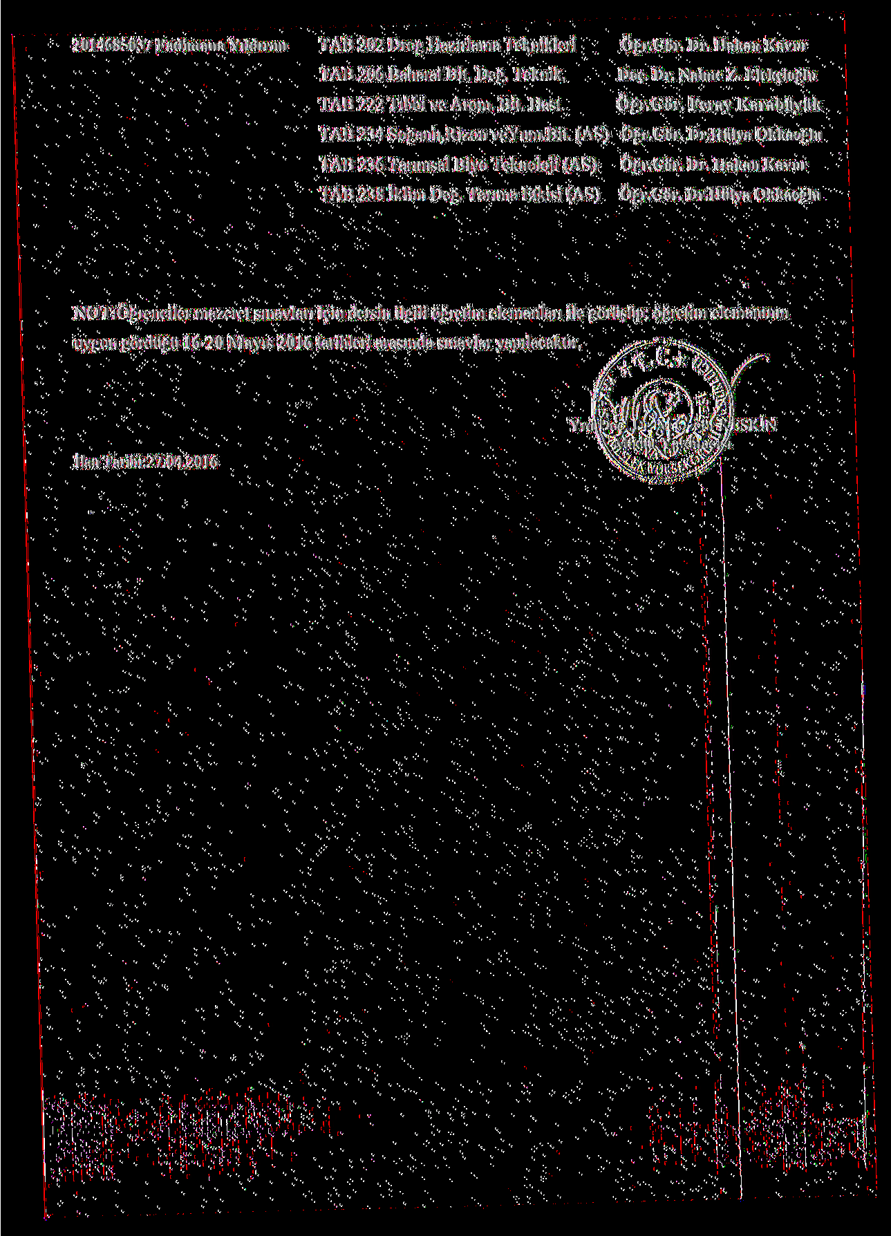 2014685037 Fadimana Yıldırım TAB 202 Drog Hazırlama Teknikleri TAB 206 Baharat Bit. Değ. Teknik. Doç. Dr. Naime Z. Elekçioğlu Öğr.Gör.