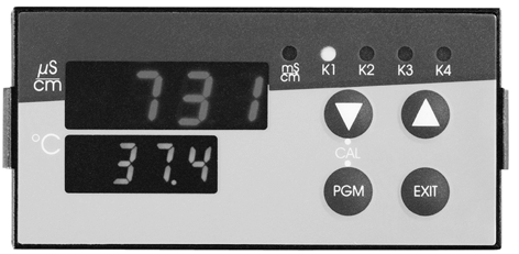 Tip 202540 Elektrolitik iletkenlik için µp transmitter /