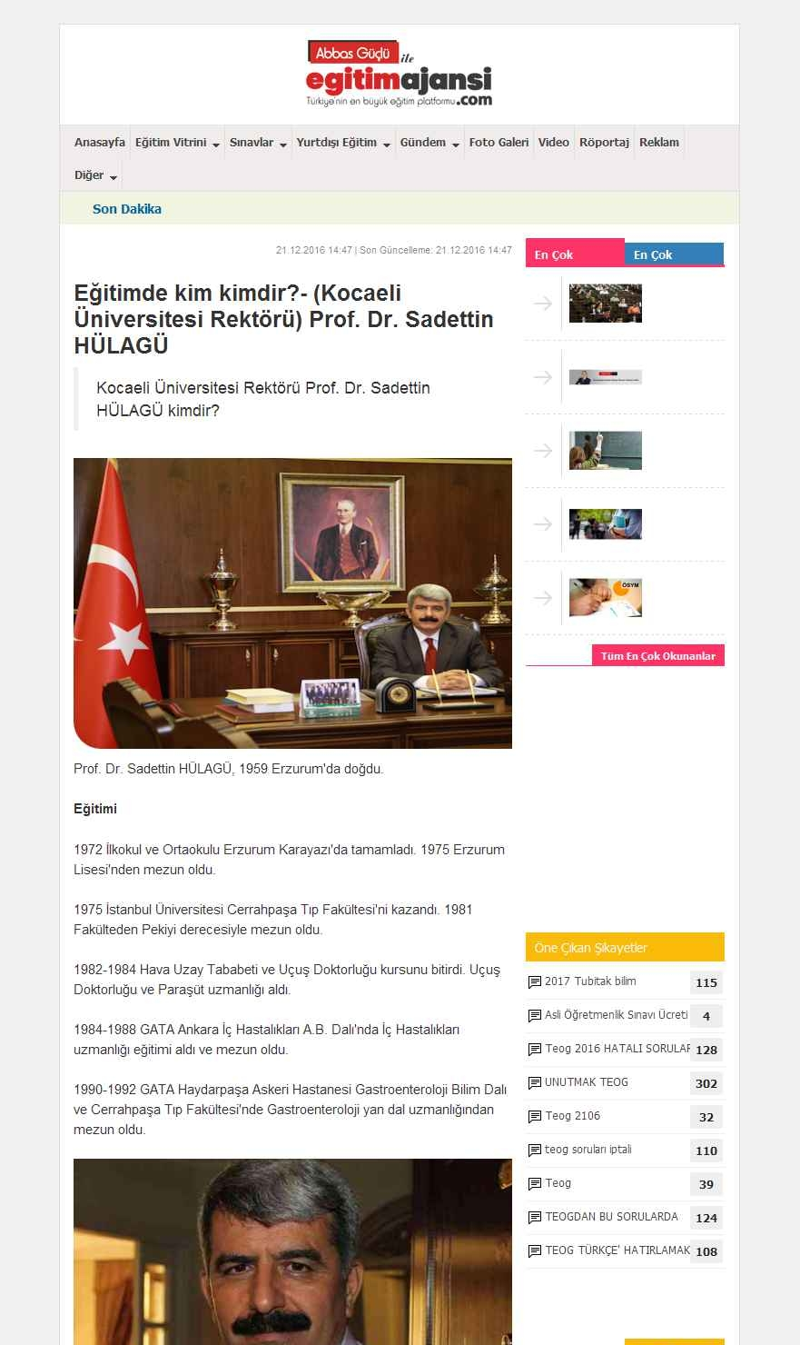 Portal : www.egitimajansi.com İçeriği : Eğitim Tarih : 21.12.2016 Adres : http://www.
