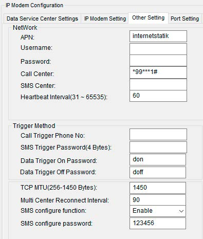 ŞEKİL 4 SIM kartınıza uygun APN değerini giriniz: Vodafone hatlar için, eğer statik IP li hat kullanıyorsanız internetstatik, kullanmıyorsanız internet giriniz.