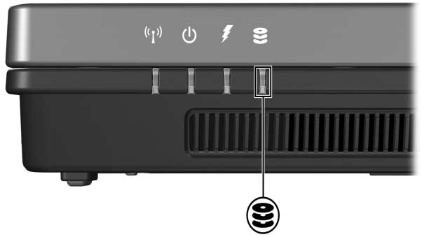 2 Sürücü ısıgı Sabit disk sürücüsüne veya optik disk sürücüsüne erişildiğinde sürücü