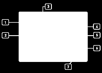 Ürün Hakkinda No Data Standart Özellikler No Data Kontrol Paneli Kontrol Modülü DSE Kontrol Modül Modeli 7320 Iletisim Portlari MODBUS 1. Menü navigasyon butonlari 2. Sebeke ve transfer butonu 3.