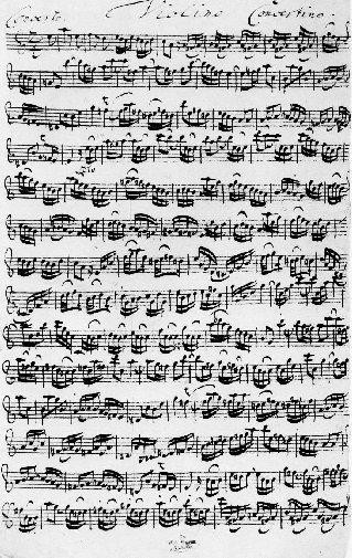 Bach, Keman Konçertosu BWV 1041, el
