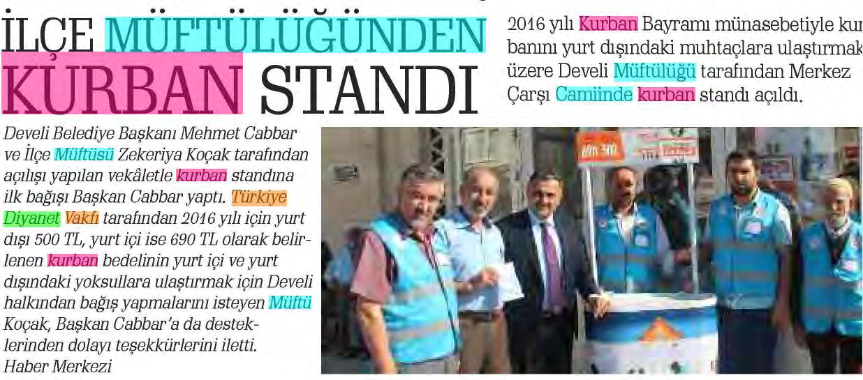 KAYSERİ STAR Tarih : 22.08.