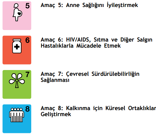 Binyıl Kalkınma Hedefleri 2000 yılında, 189 ülke, bireyleri aşırı yoksulluktan ve diğer pek çok