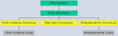 Saha Çalışmaları (Pilot Hastaneler) Yönetim Şeması 1- e) Projenin Kapsamı Belirlenen amaçlara uygun olarak Proje nin her bir bölümü kapsamında ulaşılması gereken sonuçlar aşağıda belirtilmiştir: A)