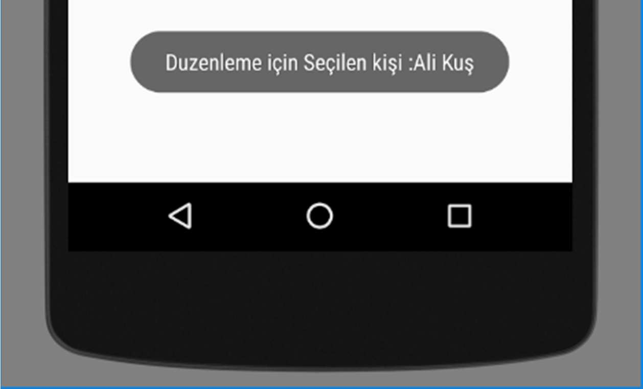 15 Mobil Ugulama Ders Notları float bolum; bolum = say1 / say2; final TextView sonuctext = (TextView) findviewbyid(r.id.sonuctext); sonuctext.settext(string.valueof(bolum)); ); // carpbuton carpbuton.