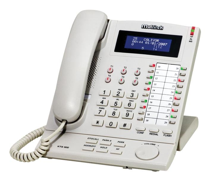 Özel Telefon Setleri KTS 500 Dijital Telefon Seti Ürün Özellikleri o 4x20 Karakter LCD Ekran o 15