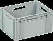 Standart / Standart Industrial Crates 35 KT 4311 Ağırlık /Weight : 0,740 gr ± %3 Dış / External : 400 x 300 x 118 (h) mm. İç / Internal : 355 x 255 x 115 (h) mm.