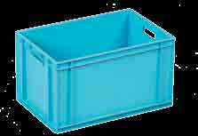 36 Standart / Standart Industrial Crates KT 4622 Ağırlık /Weight : 2,280 gr ± %3 Dış / External : 600 x 400 x 230 (h) mm. İç / Internal : 552 x 352 x 215 (h) mm.