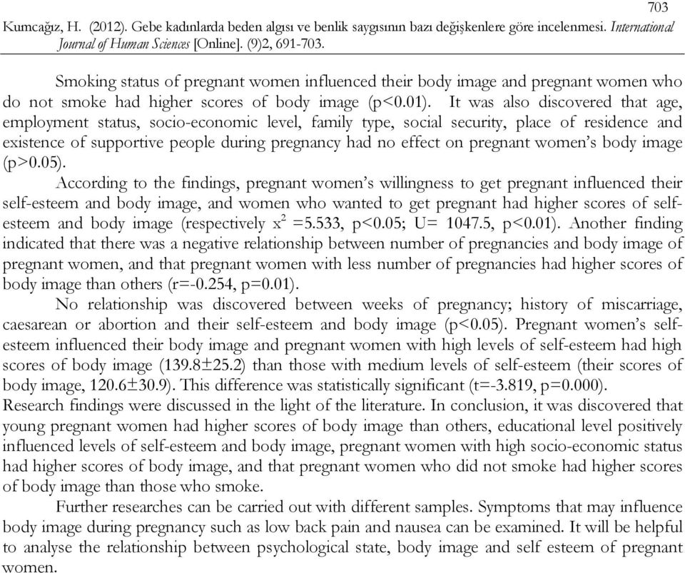 pregnant women s body image (p>0.05).