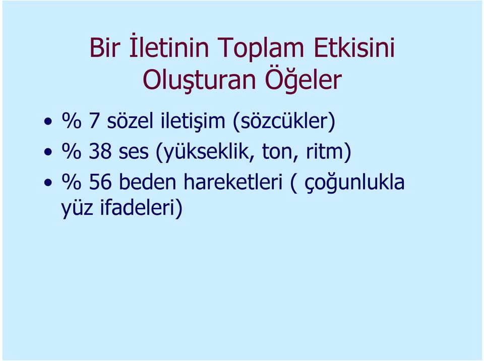 38 ses (yükseklik, ton, ritm) % 56