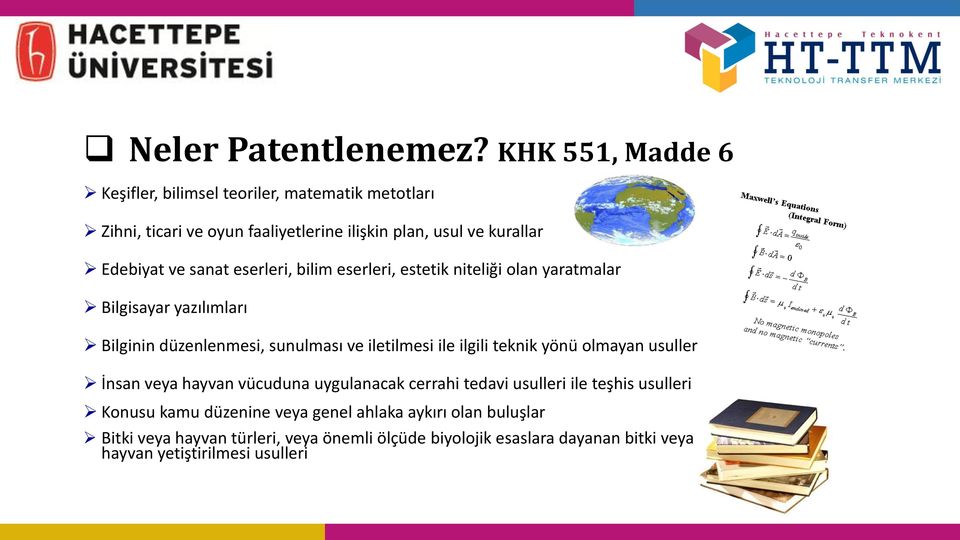 sanat eserleri, bilim eserleri, estetik niteliği olan yaratmalar Bilgisayar yazılımları Bilginin düzenlenmesi, sunulması ve iletilmesi ile ilgili