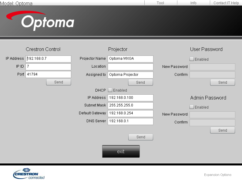 PROJEKTÖRÜ KULLANMA 13. Enter düğmesine basın. Projektör, uzak yönetim için ayarlanır.