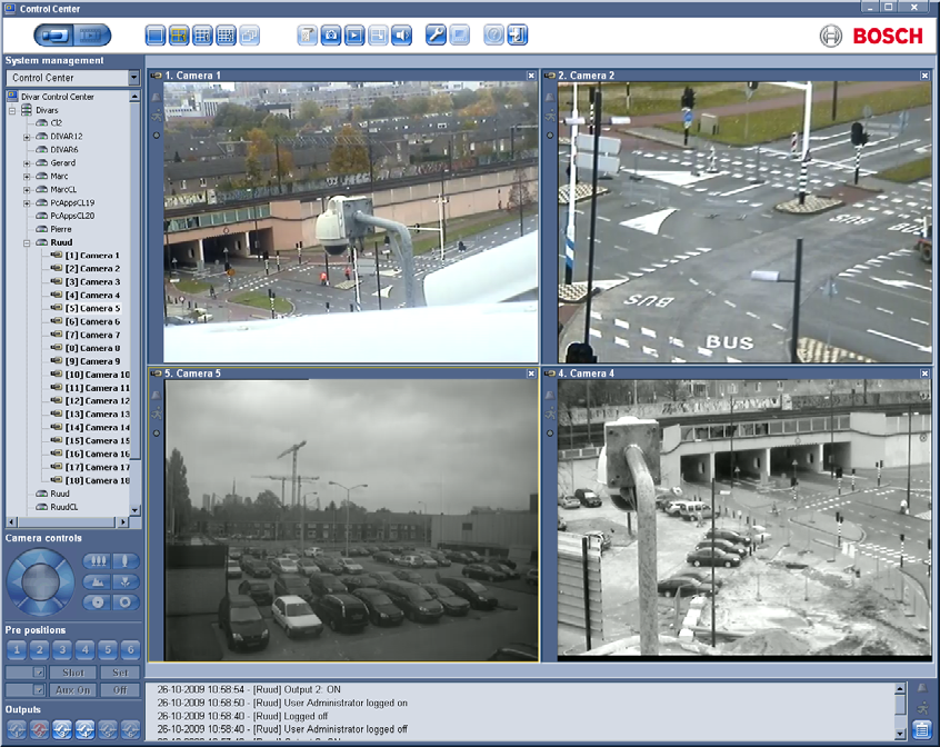 16 tr Canlı İzleme işlemi Control Center 2.7 Kameolara kamera atama Şekil 2.5 Canlı video penceresi - kameolara kamera atama Kameo, çoklu ekran görüntüsünde tek bir kamera görüntüsüdür.