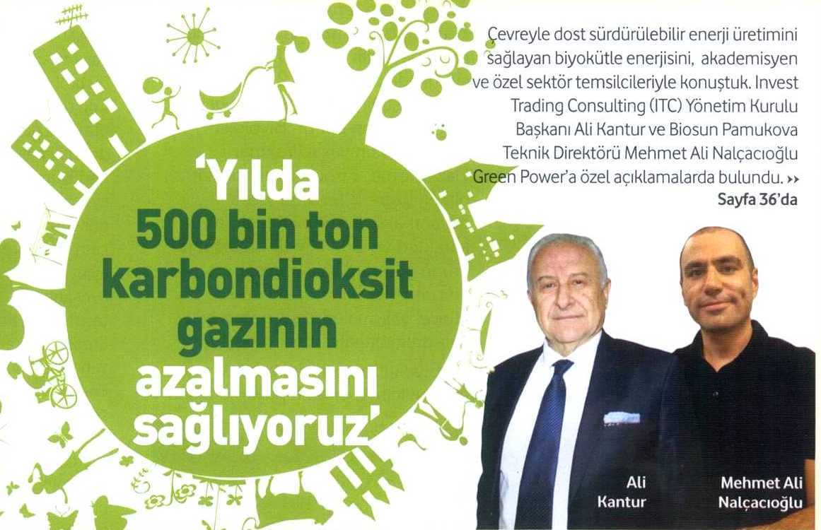 YILDA 500 BIN TON KARBONDIOKSIT GAZININ AZALMASINI SAGLIYORUZ Yayın Adı :