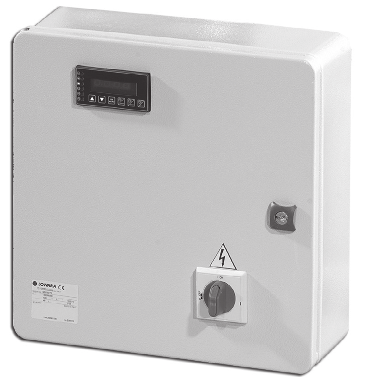 GS, GS1, GS3 ÝÇÝN KONTROL PANELÝ Elektrik paneli en fazla üç adet üç fazlý pompayý çalýþtýrmak, kontrol etmek ve korumak için, çelik plaka muhafazalý (þekil 1) ve IP korumalý.
