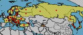 IPS TYPOGRAPHUS (L.) (COLEOPTERA : SCOLYTINAE) DÜNYADAKĠ YAYILIġI * Avrupa dan Sibirya nın batısına kadar olan alanda, Gürcistan da, Kafkasya da, Türkiye de varlığı tespit edilmiģtir.