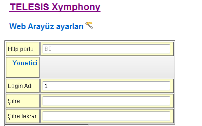 Uzman Ayarlarından Santralınızı Programlamak Tarama işlemi bittiğinde bir seçim yapıldığında sağ tarafta açılan menülerden Uzman ayarları ikonu santralın uzman ayarları web sayfasını açar.