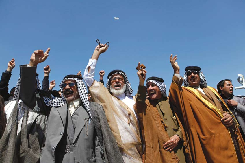 Başbakan Erdoğan ın Irak ı ziyaretinde Sadr yanlısı gruplar da sevinç gösterileri yaptı. belirlemiştir.