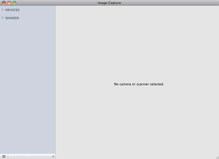 Tarama ICA sürücüsünü kullanarak bir doküman tarama (Mac OS X 10.6.