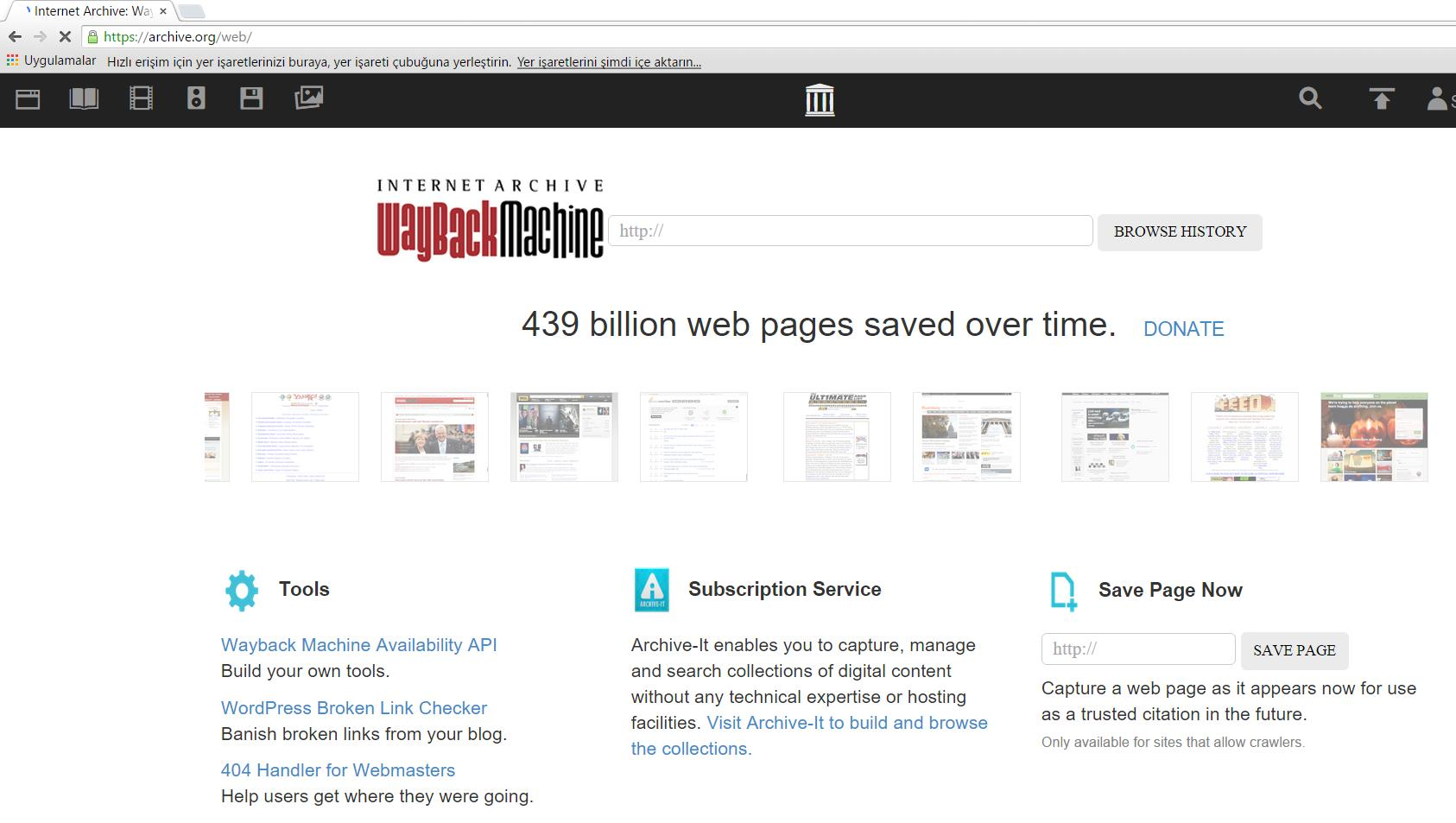 İşleyişe İlişkin Bilgiler İnternet Tanıtımları: Süresi içerisinde ekran görüntüsü alınmamış bir