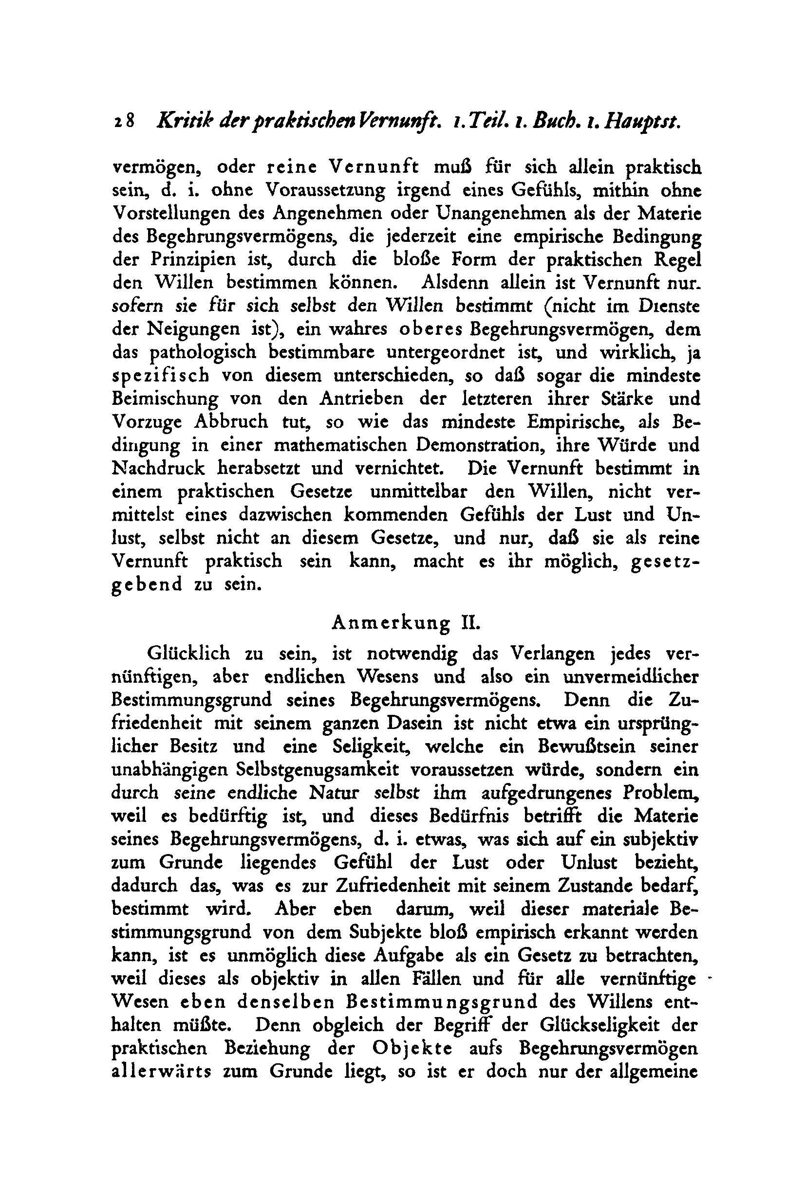 i4 Kritik der praktischen Vernunft. ı. Teil. 1. Buch. i.