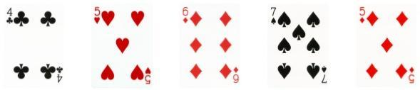 sadece Q (0.4681) sadece K (0.4649) sadece A (0.4640) 3 sıralı floş kartı (tip 3) (0.4431) Hepsini değiştir (0.3597) Bir örnekle bu stratejiyi anlamaya çalışalım.