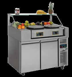 Krep Hazırlık Buzdolabı Prep Table Ölçü Detayları Dimension Details KMN2 Gastronom