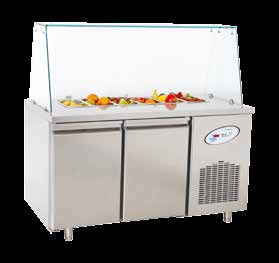 Yatay Buzdolaplar Servis Serisi Counter Refrigerators Service Series Ölçü Detayları Dimension Details CGN2-OG-H Gastronom kaplar fiyata dahil değildir.