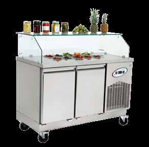 Yatay Buzdolaplar Servis Serisi Counter Refrigerators Service Series Ölçü Detayları Dimension Details KCN2 Gastronom kaplar fiyata dahil değildir.