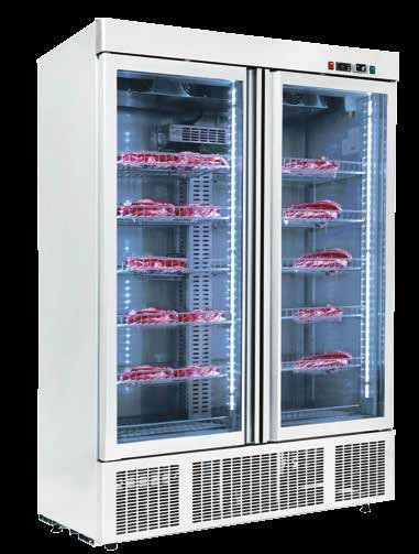 Dry Age Buzdolapları Dry Age Refrigerators Nem Kontrolü Humidity Control 304 SS Raf 304 SS Shelves
