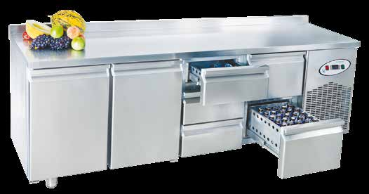 Yatay Buzdolapları Counter Type Refrigerators Ölçü Detayları Dimension Details CSN4-5D/CGN4-5D HACCP Dijital standart üretimde mevcut