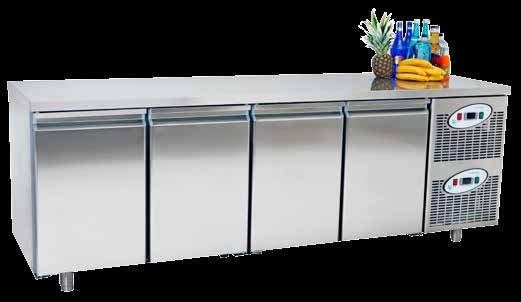 Kombinasyon Yatay Buzdolapları Combination Counter Type Refrigerators Ölçü Detayları Dimension Details -2/+8-2/+8-10/-20-10/-20 CGNL4 HACCP Dijital standart