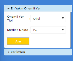 atılan PIN noktalarının listelendiği görülür.