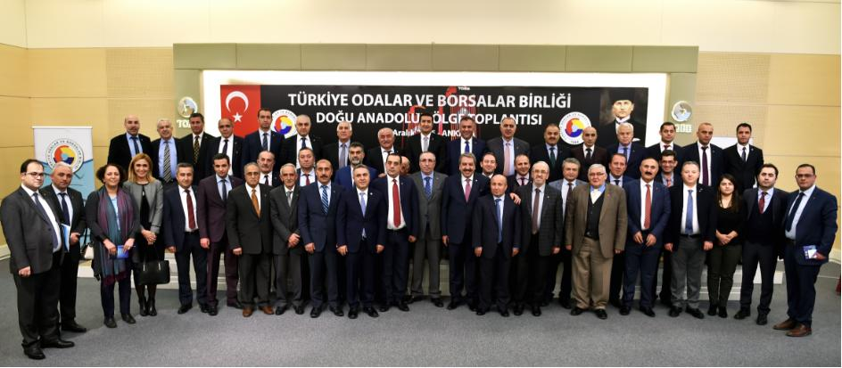 İSTİŞARE TOPLANTISI Türkiye Odalar ve Borsalar Birliği tarafından gerçekleştirilen Doğu Anadolu Bölgesi İstişare Toplantısına Odamız