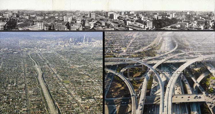 Los Angeles Şekil 2.11 : Los Angeles 1908 ve Günümüz İmajları (URL-9, URL-10, URL-11) Los Angeles, Kaliforniya nın güneyinde, Büyük Okyanus un doğu kıyısında bir metropoldür.