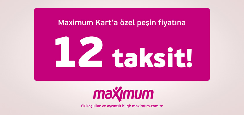 Banka Fırsatları 47 1-8 Şubat 017 tarihleri arasında Maximum anlaşmalı Arçelik mağazalarında Maximum Kart a özel peşin fiyatına 1 taksit kampanyası uygulanacaktır.