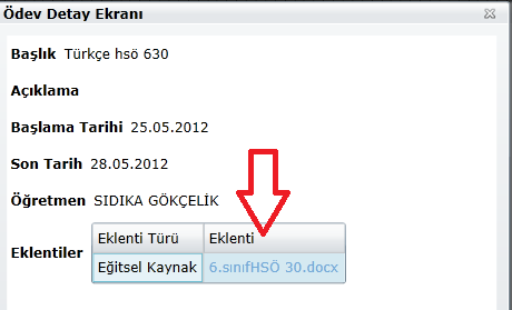 Click on the title of the homework to see the content of the homework. If it is sent as an attachment, please click on the title to see it.