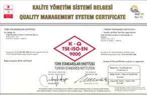 BELGELERÝMÝZ / CERTIFICATES Türk Prysmian Kablo ve Sistemleri A.Þ.