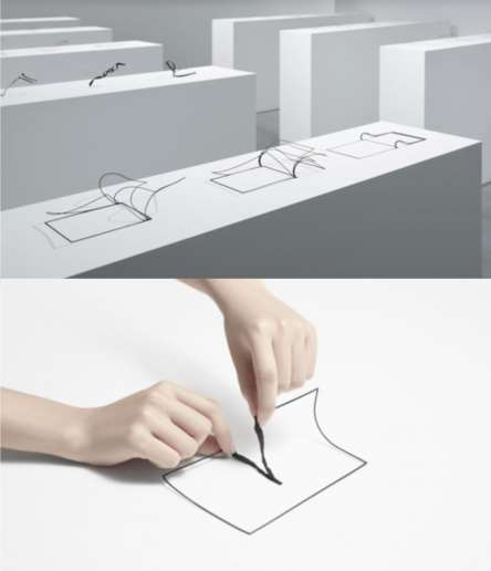 Nendo'dan 3B Baskıyla Minimalist Bir Sergi Japon tasarım stüdyosu Nendo, Un-printed Material sergisiyle kağıdın doğasını dış hatlarıyla ele alıyor.