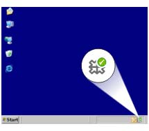 Bölüm 10 Varsayılan yazdırma ayarlarını değiştirmek için 1. Windows araç çubuğunun sağ tarafında bulunan Windows HP Dijital Görüntüleme Monitörü simgesini çift tıklatın.