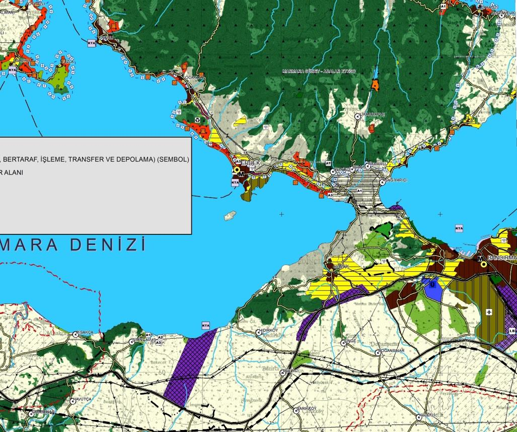 Şekil 2: Öneri Plan- Değişikliği 1.2. KATI ATIK TESİS ALANI Kentteki atık sorunları çözmek amacı ile Çevre Koruma ve Kontrol Dairesi Başkanlığı nın Emlak İstimlak Dairesi Dairesi Başkanlığı na 05.01.