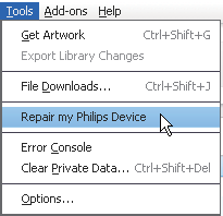 18 Oynatıcının Philips Songbird aracılığıyla onarılması İpucu Oynatıcıyı onardıktan sonra, CD-ROM bölümü ve Philips Songbird kurulum programı, oynatıcıdan kaldırılır.