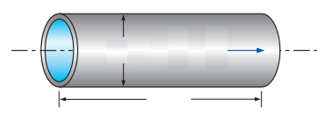 Örnek 8.2 (1.Tip Problem) Sıcaklığı 15 o C olan su 5 cm çapındaki yatay paslanmaz çelik borudan 0.006 m 3 /s debi ile daimi olarak akmaktadır.